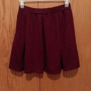 Maroon skater skirt